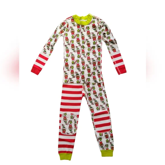 Hannah Andersson Grinch Pajamas, childrens - Picture 2 of 4